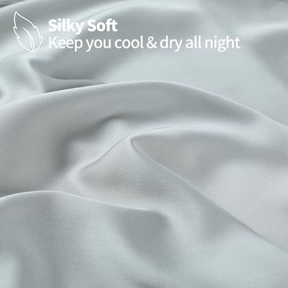 100% bamboo viscose twin xl size sheets set, package contents