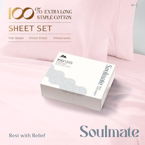 mayfair linen 100% egyptian cotton full sheet set, side view