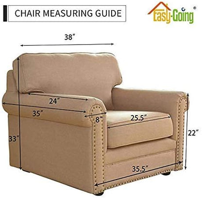 Easy-Going Chair Sofa Slipcover Reversible Sofa Cover Water Resistant Couch - Image 8