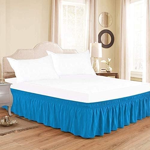Turquoise Wrap Around Bed Skirts by Unknown