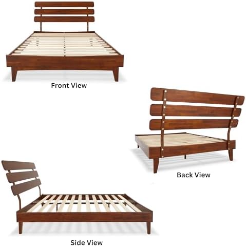 bme caden 15 inch deluxe bed frame with, close-up detail