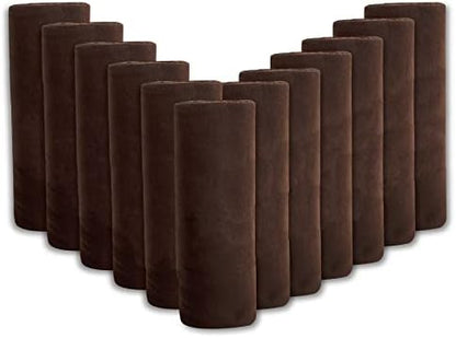 (24 pack) bulk fleece 50x60 throw blankets for, side view