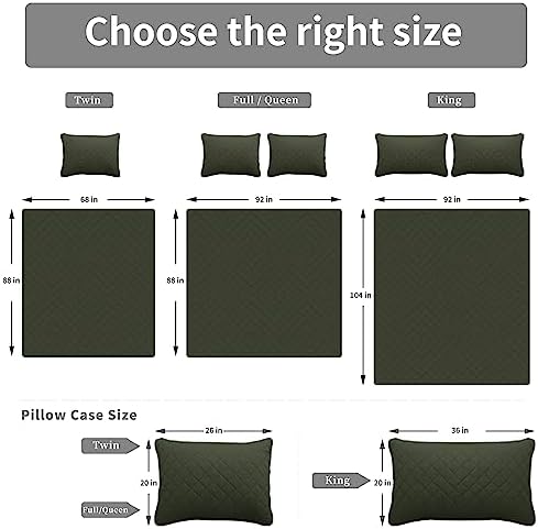 easy-going reversible quilt set full/queen, bedspread with 2 on a desk or shelf