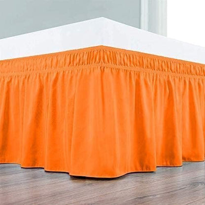 Orange Wrap Around Bed Skirts - Image 3