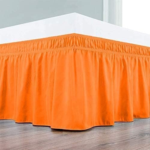 Orange Wrap Around Bed Skirts - Image 4