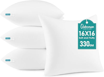 Oubonun 16 x 16 Throw Pillow Inserts by Oubonun
