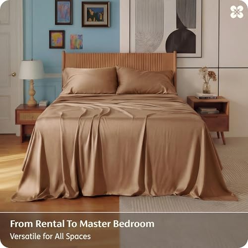 bedsure purewoven 100% rayon derived from bamboo, full showing dimensions