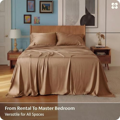 bedsure purewoven 100% rayon derived from bamboo, full showing dimensions