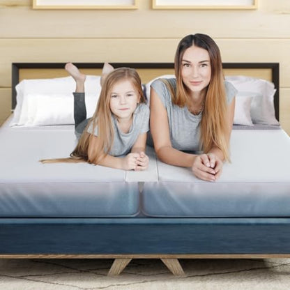 2-in-1 bed bridge twin/twin xl to king with, front angle view