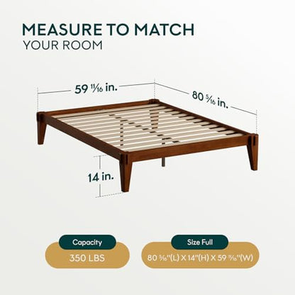 bme chalipa 14” solid wood full bedframe, japanese shown in use
