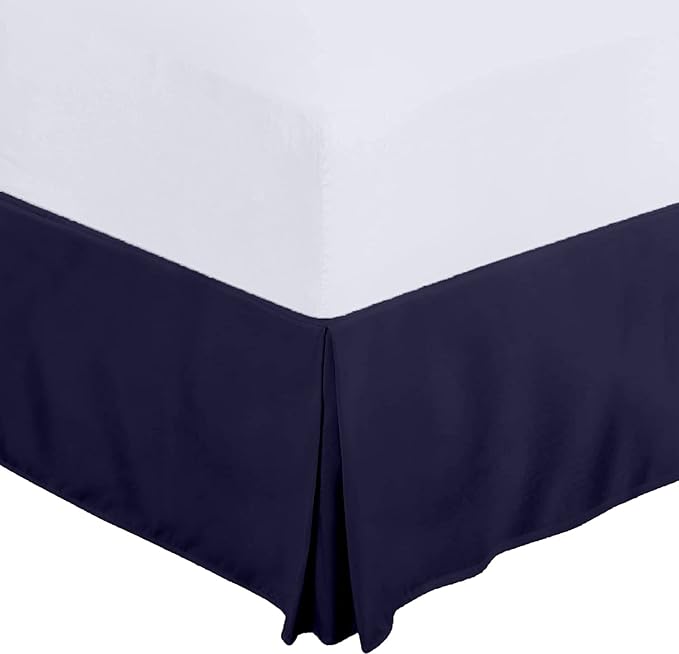 Full Size Bed Skirt 600 TC Egyptian Cotton 18 Inch Drop Easy Fit - Image 2