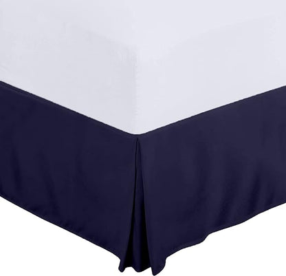 Full Size Bed Skirt 600 TC Egyptian Cotton 18 Inch Drop Easy Fit - Image 2
