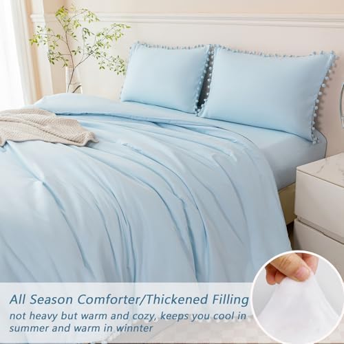 perfemet 5 piece full bed in a bag showing dimensions