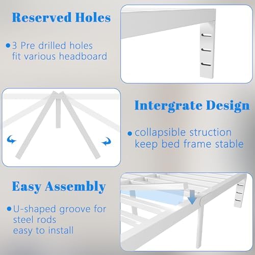 10 inch king bed frame with metal gasket, package contents