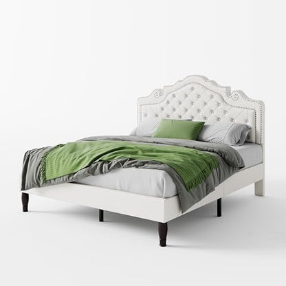 sha cerlin full size bed frame with adjustable, view 9