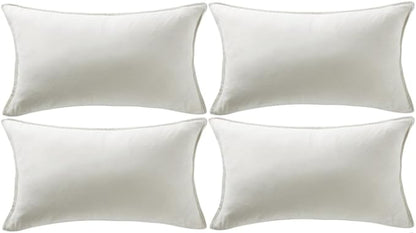 Fancy Homi 2 Packs Ivory Long Lumbar Decorative Throw Pillow Covers 12x24 Inch - Image 5