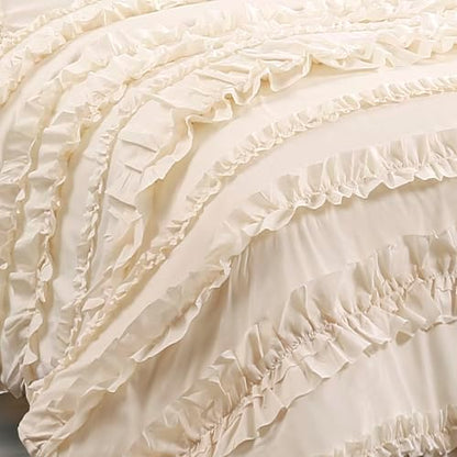 lush decor c07815p13 belle ivory comforter (96 x, package contents