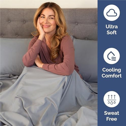 cgk split king 7pc bed sheet set, side view