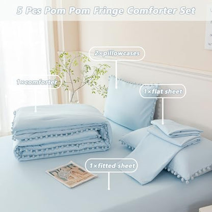 perfemet 5 piece full bed in a bag, close-up detail