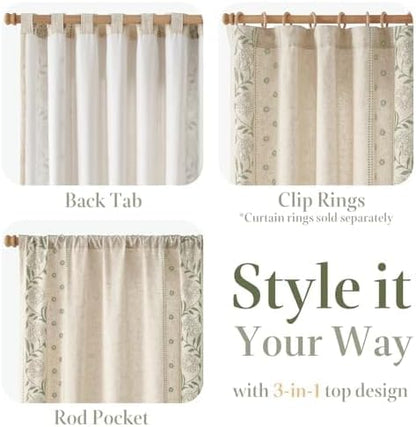 jinchan Winslow Lined Linen Curtains - Image 6