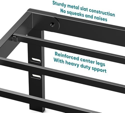 olixis 14in twin metal bed frame, sturdy support, package contents