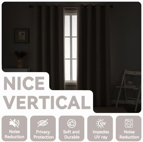 pfas free ivory linen curtains 63 inch length on a desk or shelf