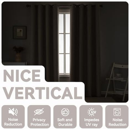 pfas free ivory linen curtains 63 inch length on a desk or shelf