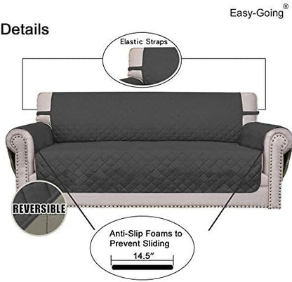 Easy-Going 4 Seater Sofa Slipcover Reversible Sofa Cover Water Resistant Couch - Image 3