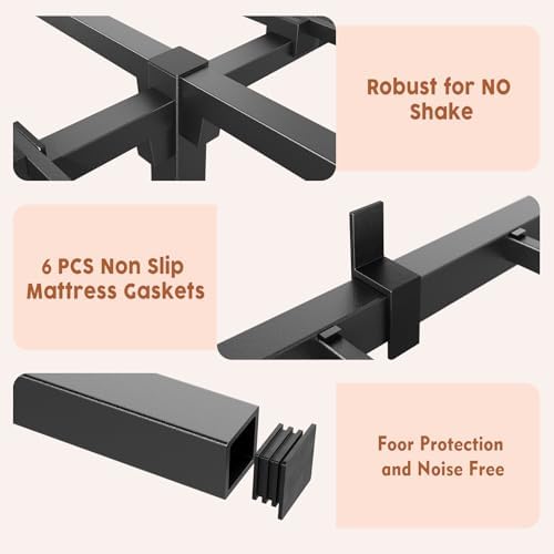 garveehome 10 inch full bed frame, heavy duty, package contents