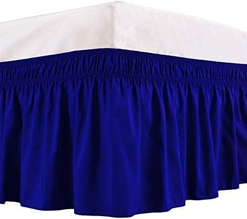 Royal Blue Wrap Around Bed Skirts - Image 3
