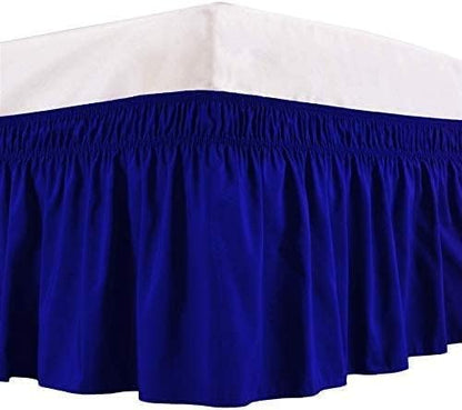Royal Blue Wrap Around Bed Skirts - Image 3