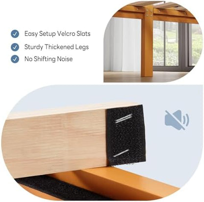 olixis 14 inch twin size bed frame, platform on a desk or shelf