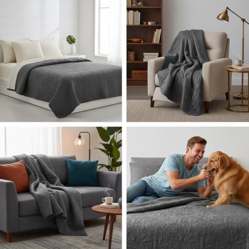 quilts queen size bedding set gray bedspreads 3 showing dimensions