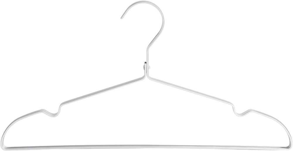 16.3" Premium Aluminum Coat Hangers, Extra Smooth & Durable Metal Sh...