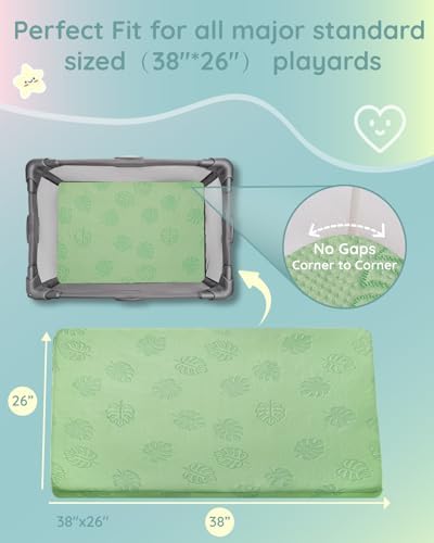 Pack and Play Mattress 38"x26"X1.5" Playpen Mattress