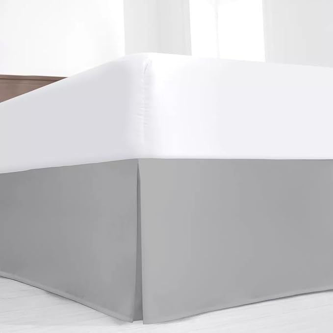 SKY BEDDINGS Luxury Pleated King Bed Skirt by SKYBEDDINGS