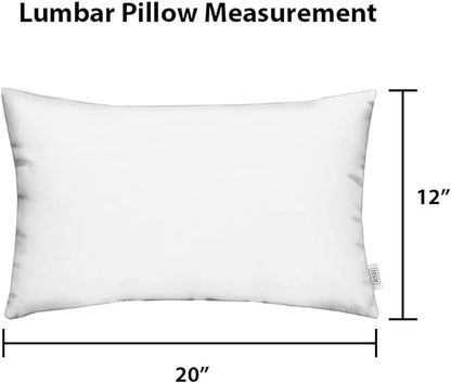 RSH DECOR: Lumbar Throw Pillows Set of 2 | 20” x 12" | All-Weather Spun Fabric - Image 3