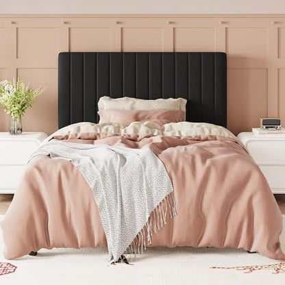 allewie twin bed frame, velvet upholstered platform bed, close-up detail