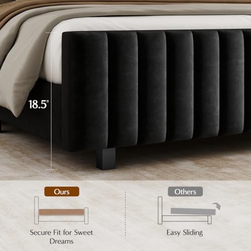 50" tall queen bed frame with adjustable headboard on a desk or shelf