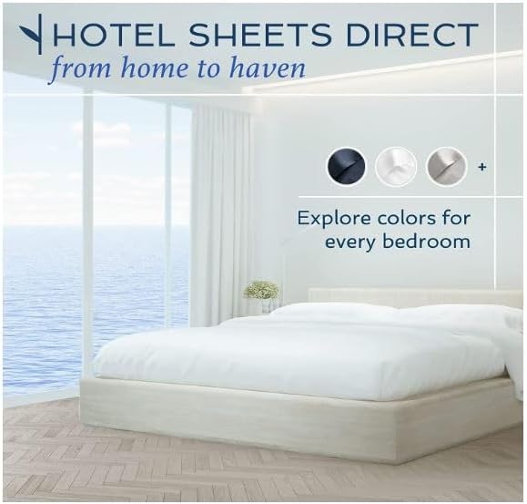 Hotel Sheets Direct 4 Piece Bed Sheet Set California King Size, 100% Viscose - Image 7