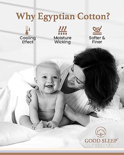 100% egyptian cotton sheets queen size, 4 piece on a desk or shelf