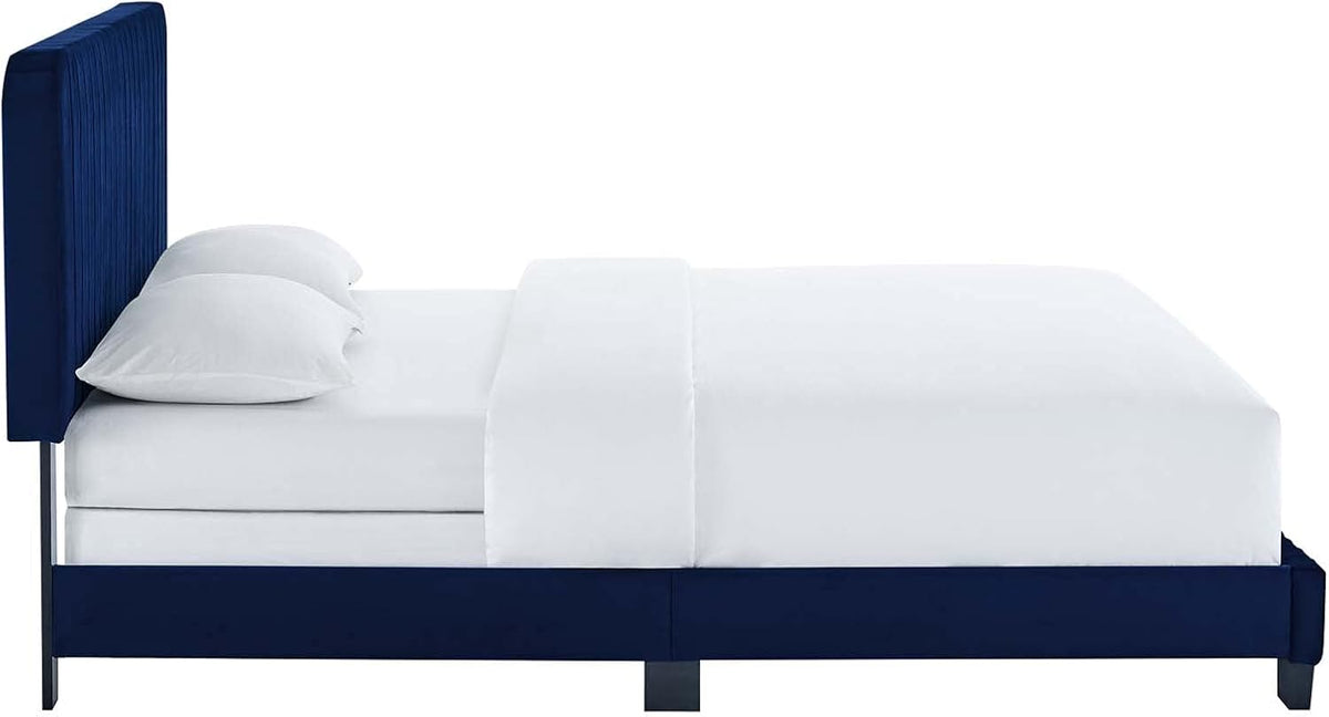modway celine channel tufted performance velvet king bed, package contents