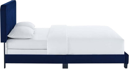 modway celine channel tufted performance velvet king bed, package contents