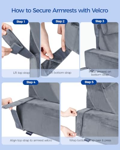 kayfia reading pillow, 30-90° stepless adjust angle & on a desk or shelf