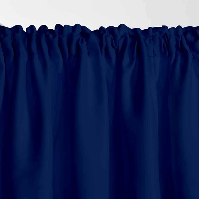 Blackout Valance for Kitchen Windows Bathroom Living Room Bedroom Privacy Rod - Image 5