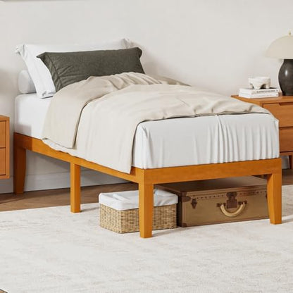 olixis 14 inch twin size bed frame, platform, close-up detail