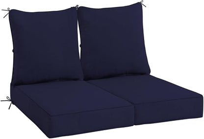 Sundale Outdoor Olefin Deep Seat Cushion Set of 2, Patio Chair Cushion and by SundaleOutdoor