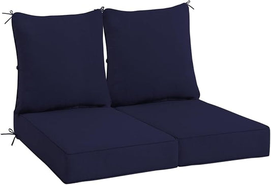 Sundale Outdoor Olefin Deep Seat Cushion Set of 2, Patio Chair Cushion and by SundaleOutdoor