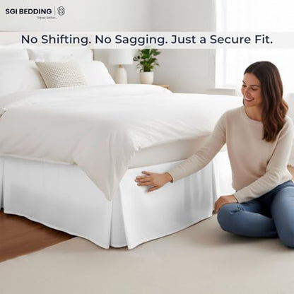 sgi bedding 12 inch drop bed skirt queen, package contents