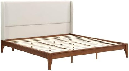 merax king size bamboo bed frame with tall, main product view